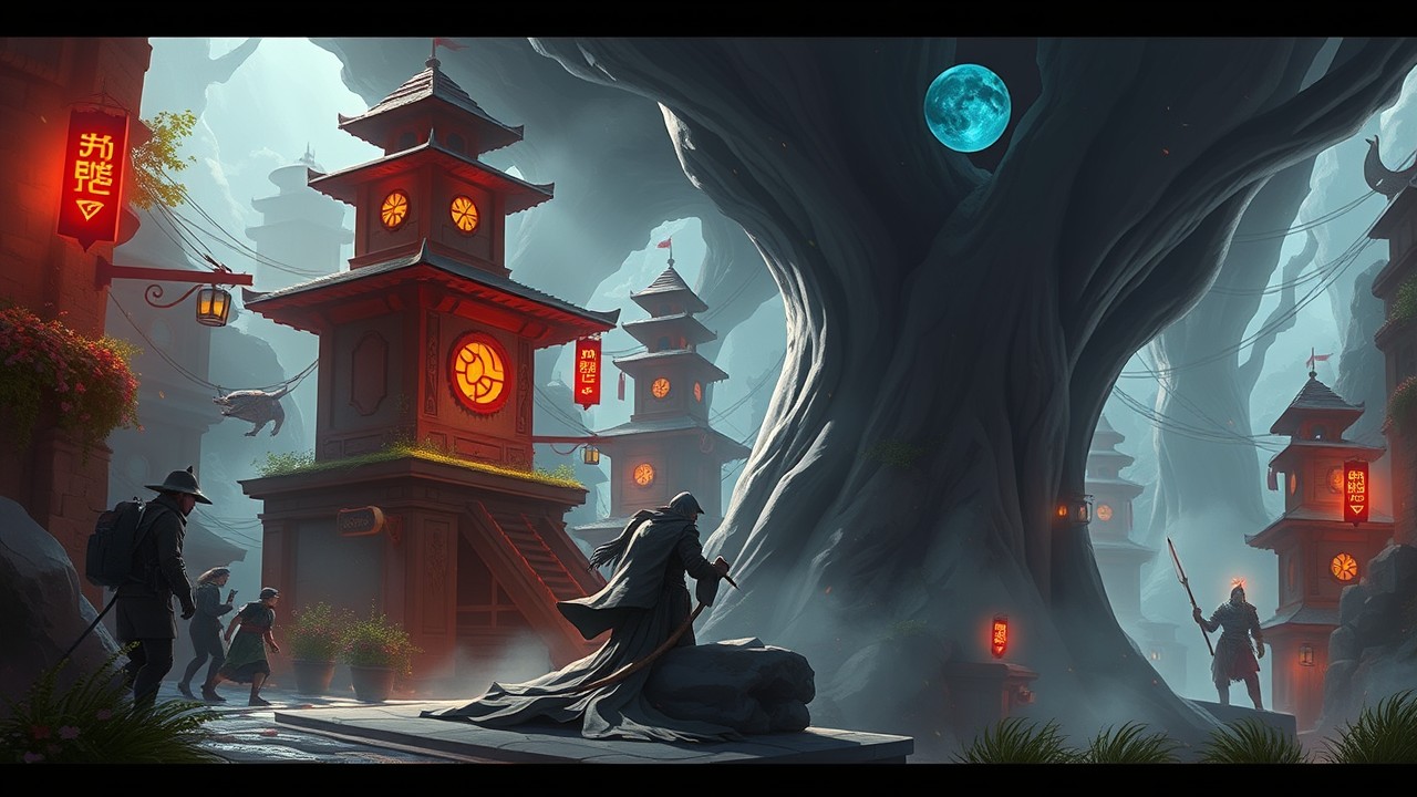 Ancient ruins hidden in the depths of forgotten game worlds